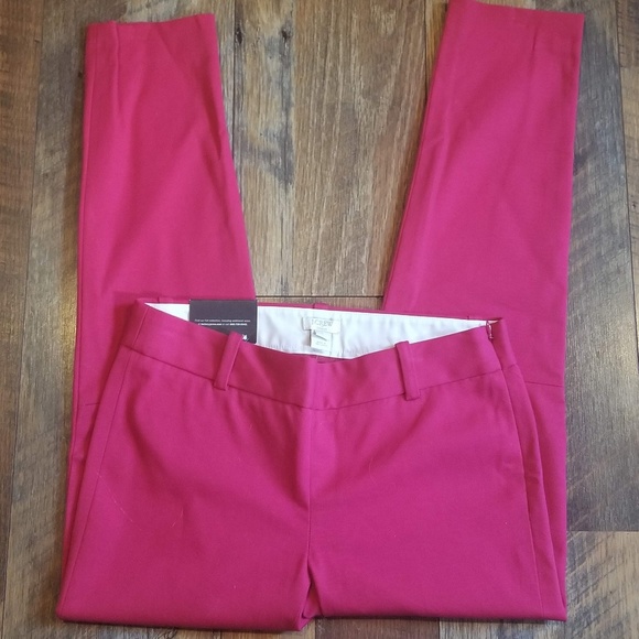 J.Crew Red Winnie Pant City Fit - Picture 3 of 6